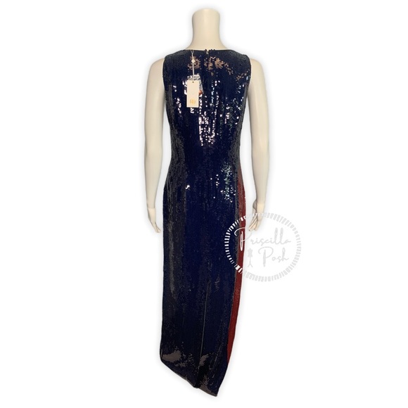 tory burch color block sequin dress NWT Tory Burch Ophelia Color Block Sequin Dress Priscilla Posh